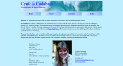 Desktop Screenshot of cynthiacudaback.org