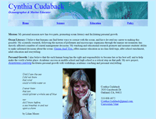 Tablet Screenshot of cynthiacudaback.org